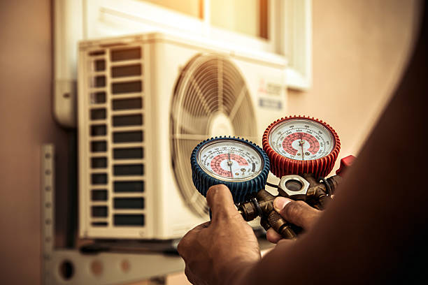 Professional Hvac technician working in Short Hills, NJ